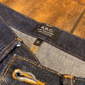APC A.P.C. New Standard Selvedge Denim Jeans sz 31